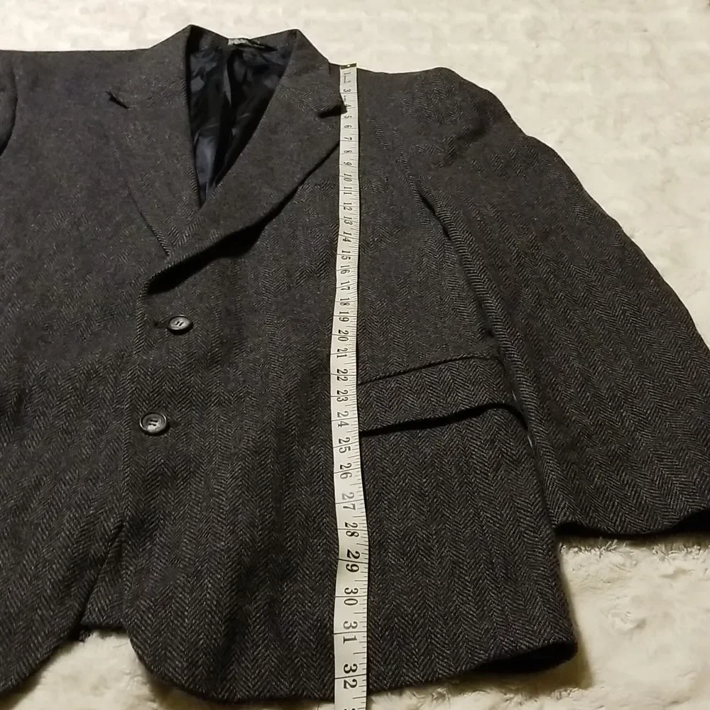 Vintage John Alexander Sports Jacket Blazer Mens 44L 100% Wool Business Career
